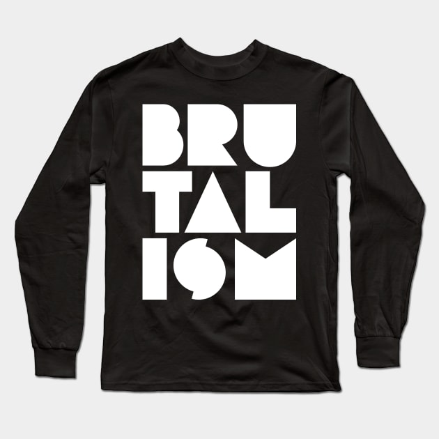 brutalism bold logo Long Sleeve T-Shirt by lkn